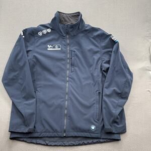 Helly Hansen Softshell Jacket Mens 2XL Blue Full Zip Estrella Galicia 0,0 MotoGP